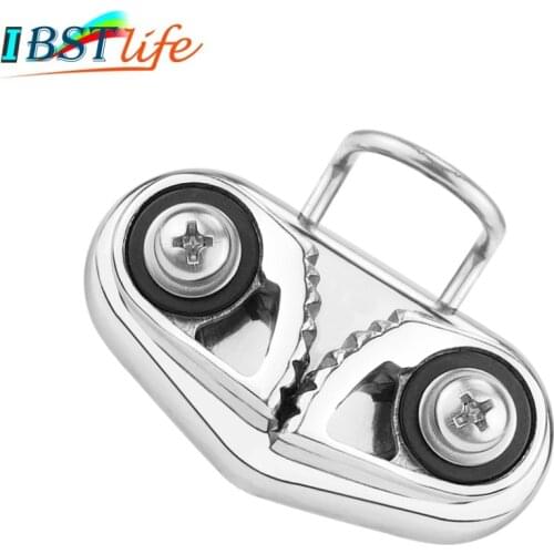 Stainless Steel 316 Cam Cleat with Wire Leading Ring Boat Cam Cleats Matic Fairlead Marine Sailing Sailboat Kayak Canoe Dinghy