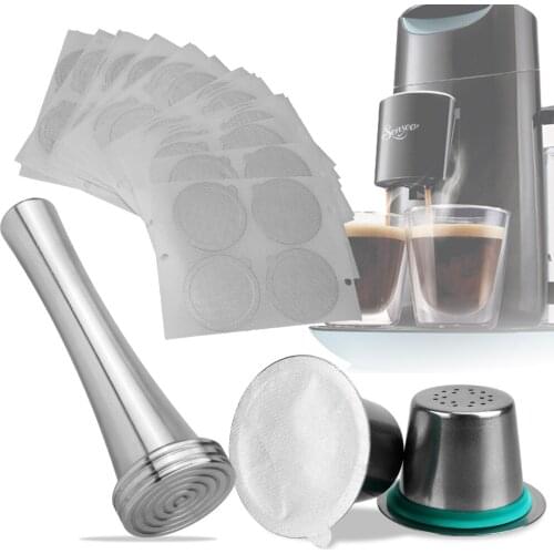 Reusable Filter Pods Stainless Steel Coffeeware Coffee Accessories For Nespresso Coffee Capsule