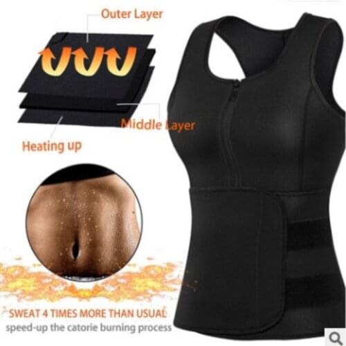 Neoprene Sweat Sauna Hot Body Shapers Vest Waist Trainer Slimming Vest Shapewear Weight Loss Waist Shaper Corset Sauna Belt