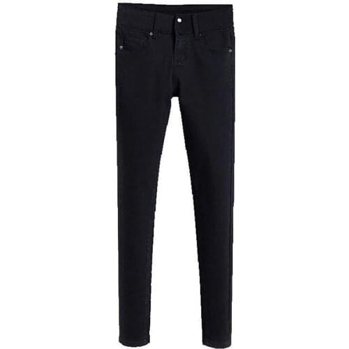 New Stylish Jeans Stretchy High Waist Thicken Women Tight Regular Slim Jeans for Work Streetwear