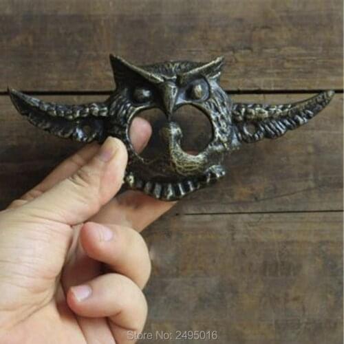 Owl single w/ Wings Hook Hanger-Nice Cast Iron key hook door hook house hook decorative hook
