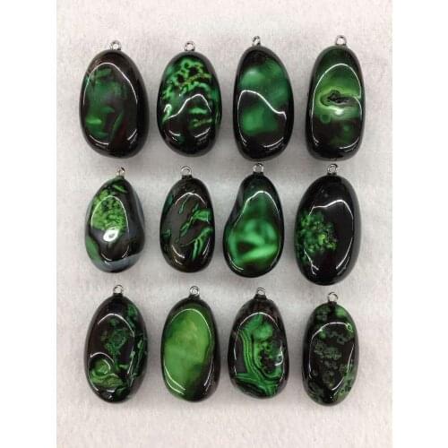 Wholesale 5pcs/pack Polished Nugget Multi Fire Agates Carnelian Bead Pendant,Natural Stone Pendant fit Jewelry 30-45mm