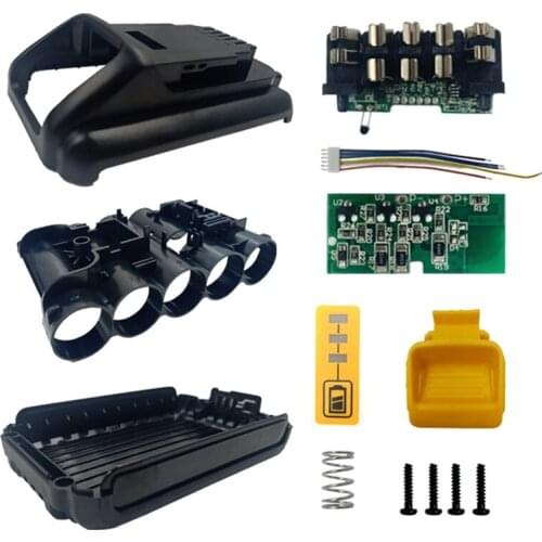 5X21700 DCB200 Li-Ion Battery Plastic Case PCB Charging Protection Circuit Board Box Shell For Dewa Lt 18V 20V 4Ah Tool