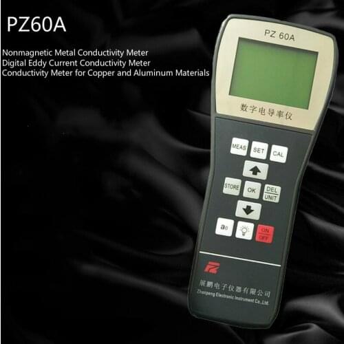 PZ60A Non-magnetic Metal Conductivity Instrument, Digital Eddy Current Conductivity Instrument. Copper and aluminium detection