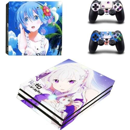 Re: Life In A Different World From Zero Style Skin Sticker for PS4 Pro PlayStation 4 Pro Console & Controllers Skins Style 1