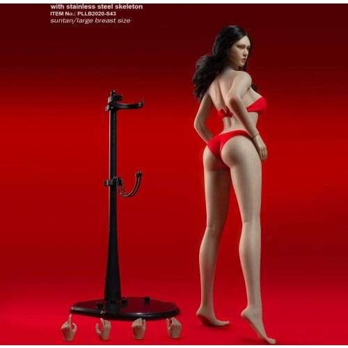 TBLeague PLLB2020-S42 1/6 European and American female body pale suntan skin with head carving 12 inch action figure body
