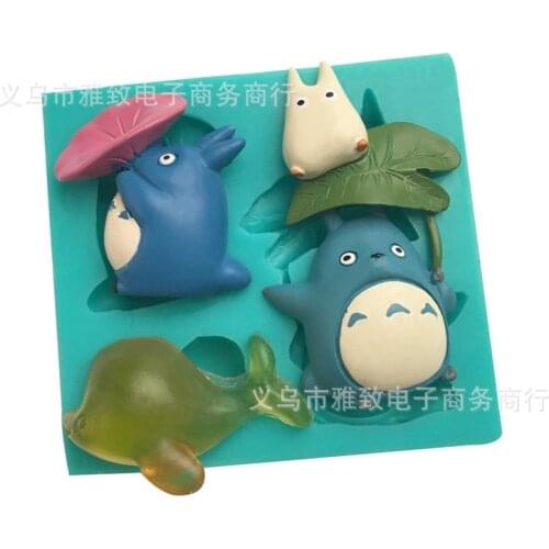 Tonari no Totoro Truest Cake Cookie Cutter Plastic DIY 3D Baking Mould Cookie Cutter Set Cartoon Biscuit Baking Decoration Tool