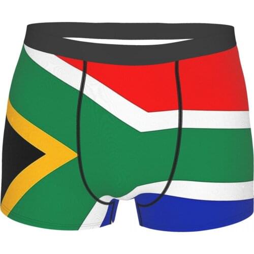 Flag South African Face RSA South Africa Underpants Homme Panties Mens Underwear Print Shorts Boxer Briefs