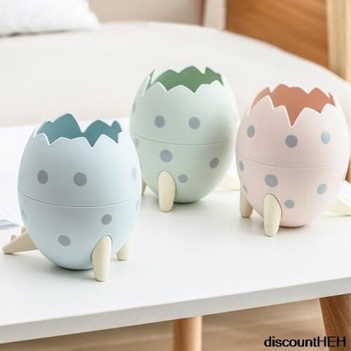 Creative Cute Dinosaur Egg Shape Tripod Multi-function Pen Holder Learning Stationery School Supplies