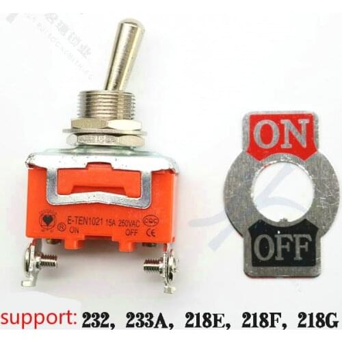 Power panel switch for Wenxing 232 233A 218E 218F 218G horizontal key cut machine