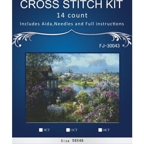 Top Quality Beautiful Lovely Counted Cross Stitch Kit Similar Dim cross stitch Similar DMC dim anchor Flowers park 30036