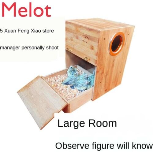 Parrot Breeding Box Drawer Bird Nest Xuanfeng Incubator Vertical Solid Wood Bamboo