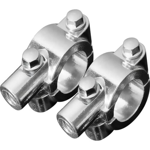 10MM MOTORCYCLE BIKE HANDLEBAR MIRROR CLAMP MOUNT 22MM BRACKET 7/8" CHROME