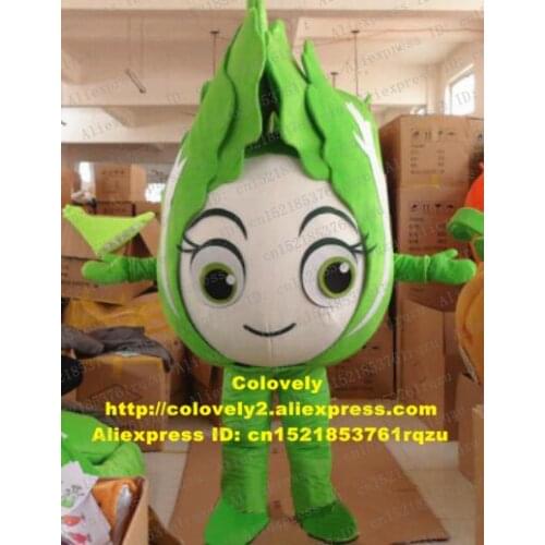 Green Vegetable Green Meat Cole Oilseed Rape Cabbage Mascot Costume Adult Cartoon Character Anime Costumes Film Theme zz5586