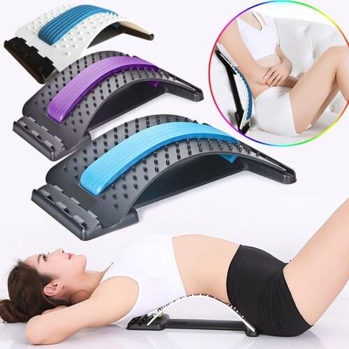 K-STAR Back Massager Magic StretcherFitness Lumbar Support Relaxation Mate Spinal Pain Relieve Chiropractor Stretch Equipment
