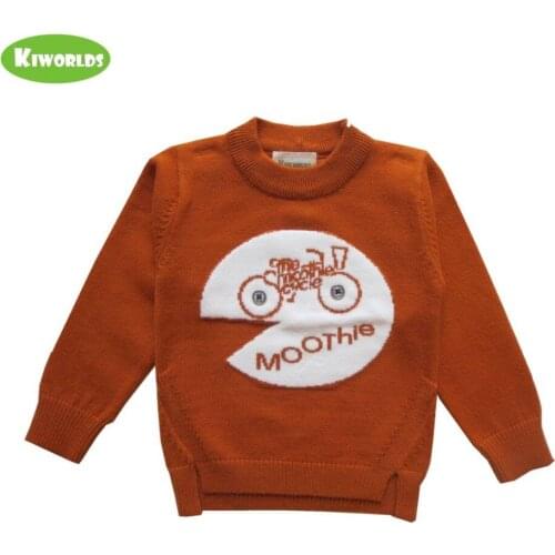 Winter Hot Sale Camel Core spun yarn Girls and Boys Sweater,with Smiling face, More Soft and Warm Clothes