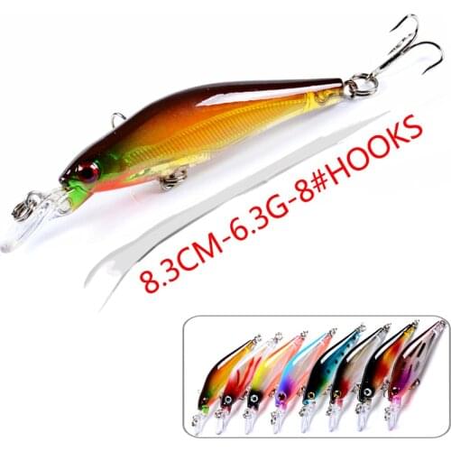 1pcs Laser Minnow Wobbler For Trolling Pike Fishing Lure Swimbait Bass Tackle Crankbait Hard Pesca Bait Artificial Pike Carp Sea
