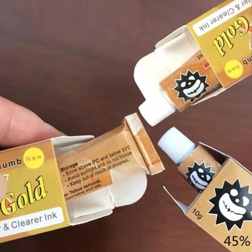 10g Glod 45% Tattoo Cream tattoo Permanent makeup beauty Body Eyebrow Eyeliner Lips Auxiliary products