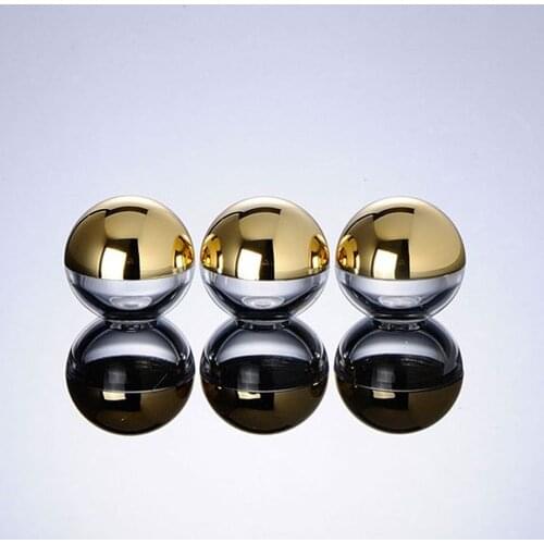 100pcs 5g Cosmetic Ball Container Gold Silver Lid Lip Balm Jar,Eye Cream Portable Travel Sample Pot Container Bottle MERX BEAUTY