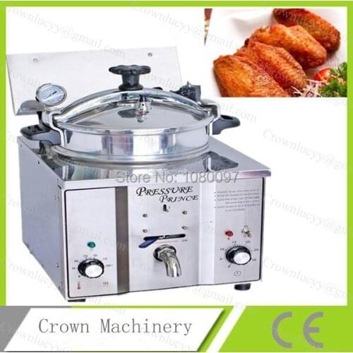 16L Chicken deep pressure fryer; Fried Chicken Duck Fish Meat Vegetable Chips Electric Pressure Fryer