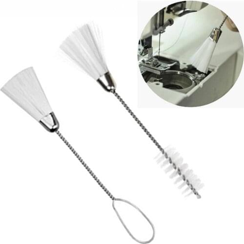 2pcs Household Single Double Ended Clean Brushs Multi-function Cleaning Brushs Tail For Sewing Machine Computer Clean Brush