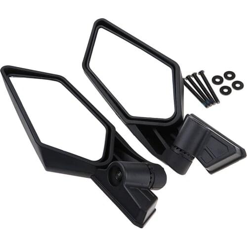2PCS / Set UTV Side View Mirrors Rearview Mirror Adjustable for Can Am Maverick X3 Max R X3 R For Suzuki King Quad 450 Quadracer
