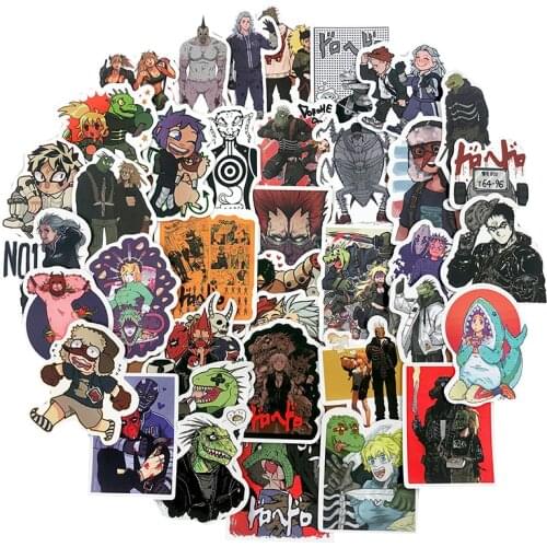 50Pcs Japanese Animation Dorohedoro Stickers For Scrapbooking Skateboard Guitar Motorcycle Refrigerator Car Childrens Stickers