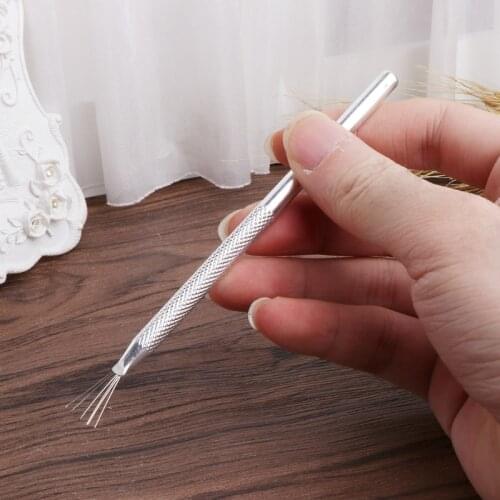 7 pin Clay Sculpture Poke Needle Steel Wire Brush Metal Modelling DIY Tools Q0KA