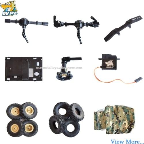 WPL Accessories Original WPL Upgrade OP Fittings WPL Repair Parts Gear Front Axle Bumper Tires Frame Remote Control Kit
