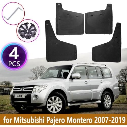 Car Mudguards For Mitsubishi Pajero Shogun Montero 2007~2019 V80 V87 V93 V97 Cladding Splash Mud Flaps Mudflap Car Accessories
