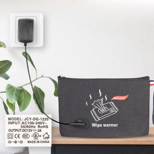 Car USB Baby Wipes Heater Heating Wet Towel Dispenser Warm Wet Tissue Paper Case C5AF