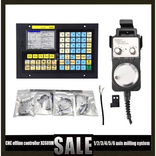 Sistema de fresado CNC, controlador sin conexión de 1-6 ejes XC609M, placa de arranque, máquina de grabado, Control combinado, p