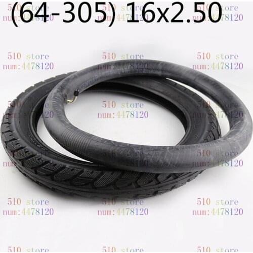 Free shipping 16x2.50 64-305 tires Fits Electric Bikes, Kids Bikes, Small BMX and Scooters 16x2.50 inner tube 16x2.50 tyre