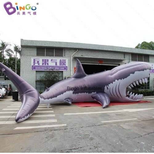 Customized 12x8.8x5 meters large inflatable shark for show/events/stage