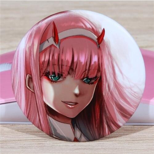 FFFPIN 5.8cm Brooch Cartoon Breastpin HIRO in the FRANXX Zero Two 02 Badge Cute Pin Coin Icon Cloth Backpack bag Decor