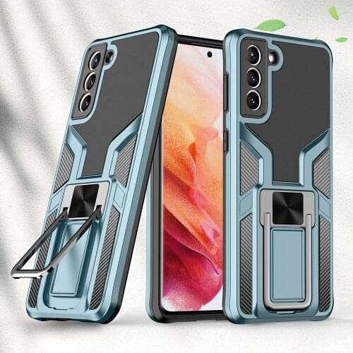Armor Shockproof Fold Holder Stand Cover For Samsung Galaxy S21 S20 Plus S21 FE Note 20 Ultra 5G A12 A32 A42 A52 A72 A02S Case