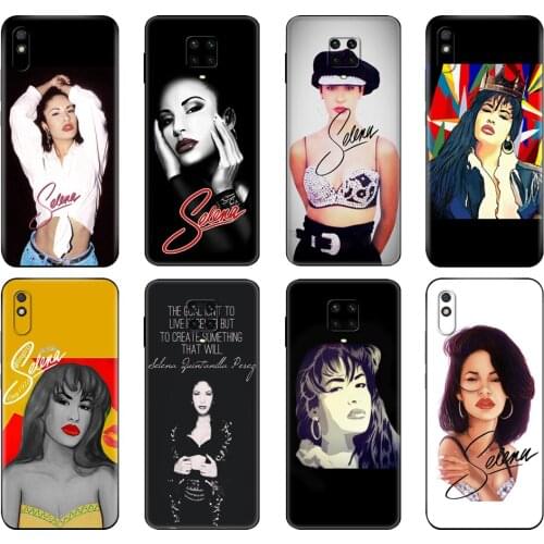 Black tpu Case For Xiaomi Redmi 7A 8 8A 9 9A 9C Case Redmi Note 8T 8 Pro T Note 9 9S 9 Pro Case selena quintanilla