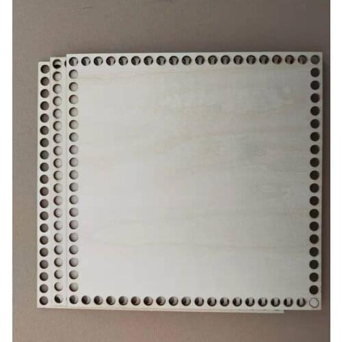 3pcs Hot Sale Square Handmade Wooden Crochet Base Bottom Basket DIY Home Decoration