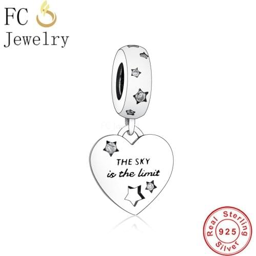 FC Jewelry Fit Original Charm Bracelet Authentic 925 Sterling Silver You Did It Heart Star Bead For Making Women Berloque 2021