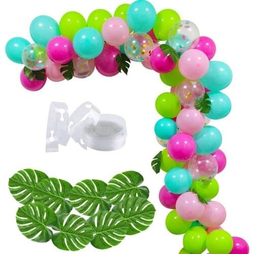 Hawaiian Tiki Garden Party Balloon Arch Decoration Kit - Includes 70 Balloons