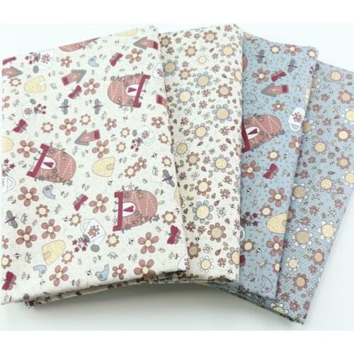 Flower garden Carton Printed Cotton Fabric Printed Beautiful Floral fabric for Quilt Cover Sheet Summer Day GirlS Dress Cloth