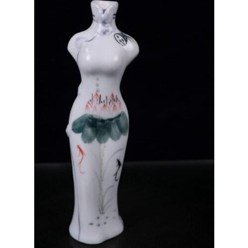 China seiko ceramic cheongsam vase crafts statue #1