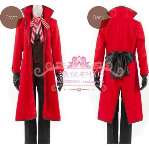 Black Butler Death Grell Sutcliff Cosplay Costume uniform any size