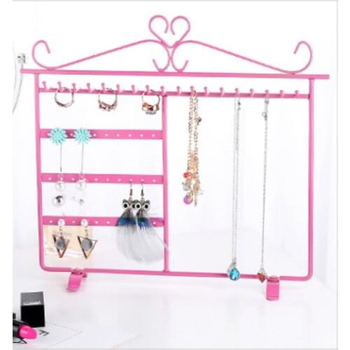 Metal Earrings Earrings Necklace Jewelry Display Rack Storage Box Rack Fixed Rack Display Rack