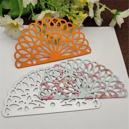 Flower Sector Fan Metal Cutting Dies Stencils For DIY Scrapbooking Decorative Embossing Handcraft Die Cutting Template