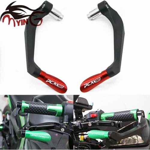 Motorcycle Universal 7/8"22mm CNC Handlebar Grips Brake Clutch Levers Guard Protector For Honda PCX 125 PCX125 PCX150 PCX 150