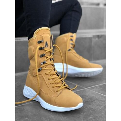 Mens boots High Sole Boxer Postal Boot Sport boots men Casual Shoes Non-slip Male Shoes cold resistant boot Модные сап