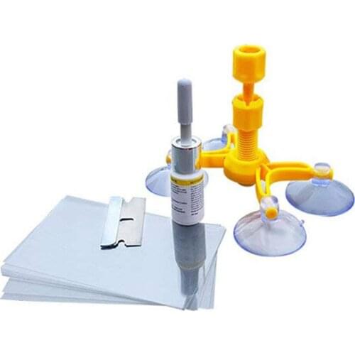 Car Windshield Repair Kit Stars Chip Repair Kit with Windshield Repair Resin for Fix Auto Glass Windshield Crack Chip Scratch