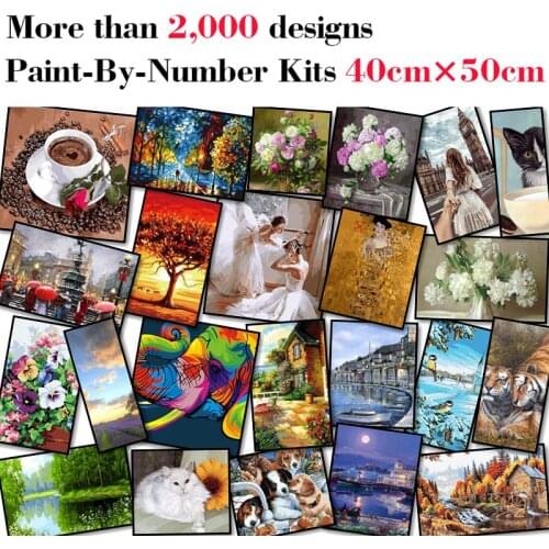 Mileelife Paintting By Numbers for Kids Adults DIY Beginner Oil Painting Kit Home Decoration