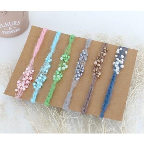 Newborn Pearl Mohair headband Newborn Tieback Baby Child Tieback